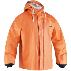MEN'S BRIGG 44 COMMERCIAL PVC RAIN JACKET - ORANGE SMALL